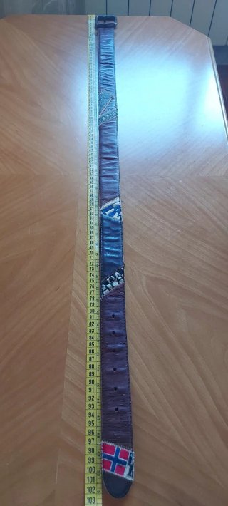 Cintura Napapijri Patch Vintage Pelle