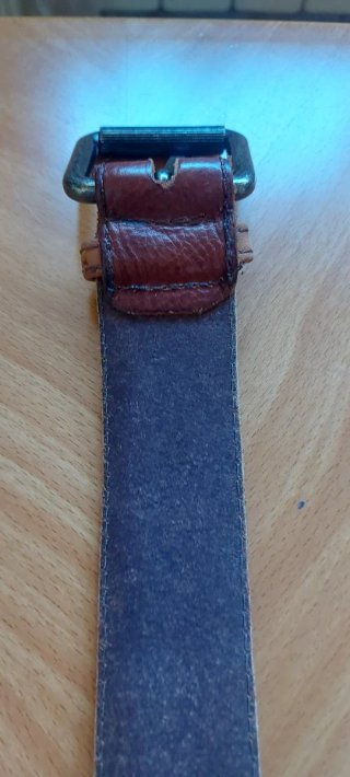 Cintura Napapijri Patch Vintage Pelle