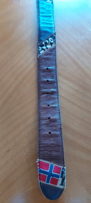 Cintura Napapijri Patch Vintage Pelle