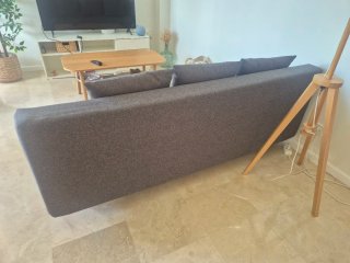 Sofá cama gris de Ikea