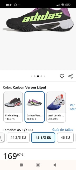 Zapatillas Adidas Barricade Morado/Verde