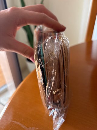 Cartera nueva color beige/marrón