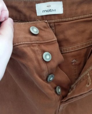 Minigonna jeans Motivi marrone
