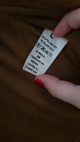 Chaqueta abierta marrón Kimod Talla L