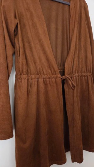 Chaqueta abierta marrón Kimod Talla L