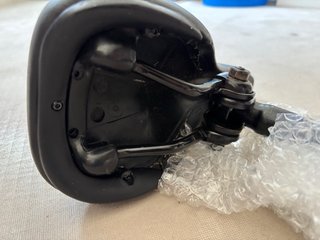 Sillín BMX negro con diseño azul