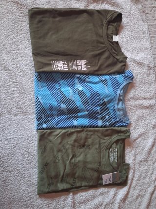 3 Camisetas niño manga corta Talla 12-13a