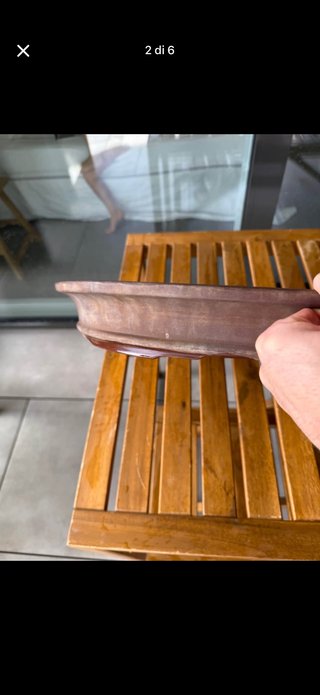 Vaso Tokoname Yohen Cerámica Marrón/Gris