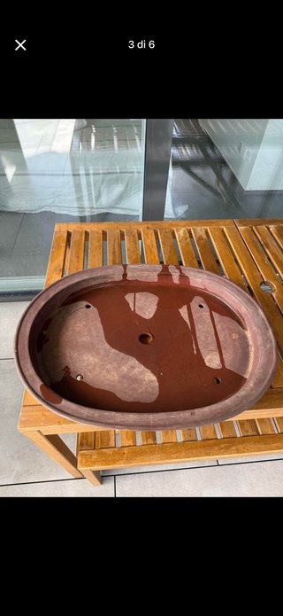 Vaso Tokoname Yohen Cerámica Marrón/Gris