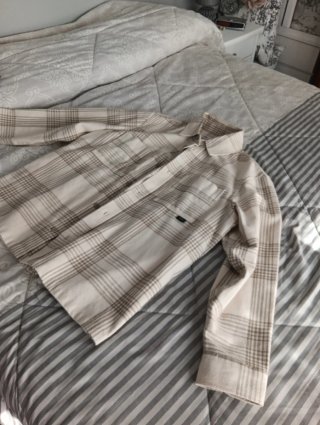 Sobrecamisa Zara Caballero Beige y Marrón