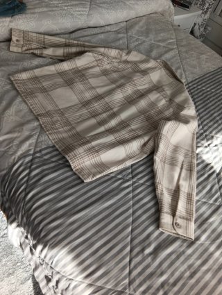 Sobrecamisa Zara Caballero Beige y Marrón