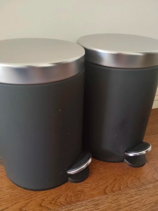 Papeleras de baño negras con pedal Ikea