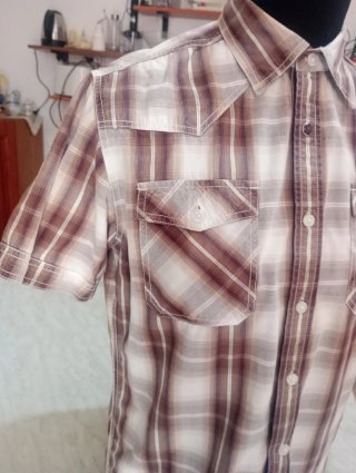 Camicia western vintage a quadri