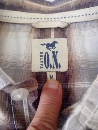 Camicia western vintage a quadri
