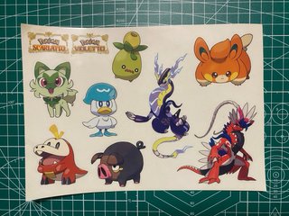 Poster promo Pokémon Scarlatto e Violetto adesivi