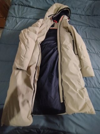 Chaquetón de montaña IcePeak largo acolchado beige