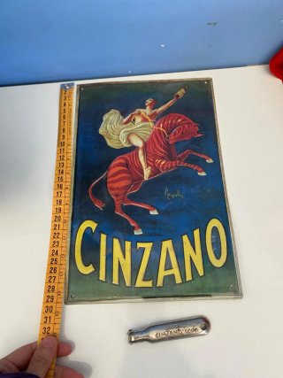 Set Targa Cinzano con apribottiglie