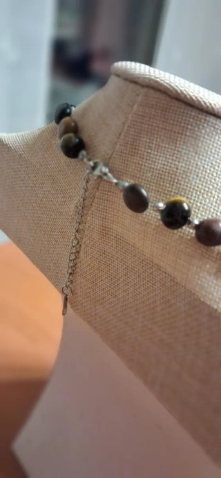 Collar piedras naturales y acero