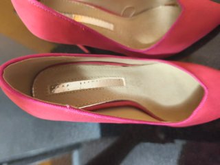 Zapatos de tacón rosa