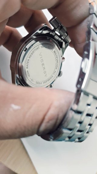 Reloj Viceroy Cronógrafo Negro y Plateado