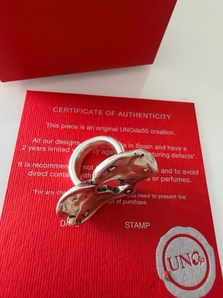 Anillo Corazón Plata Uno de 50