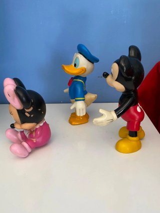Set 3 Personaggi Disney: Topolino, Minnie, Paperin