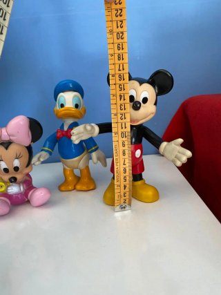 Set 3 Personaggi Disney: Topolino, Minnie, Paperin