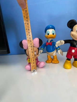 Set 3 Personaggi Disney: Topolino, Minnie, Paperin