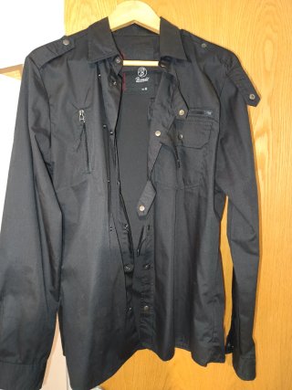Camisa Brandit Talla M Negra