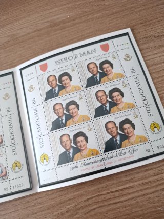Isle of Man Royal Birthdays Sellos 1986