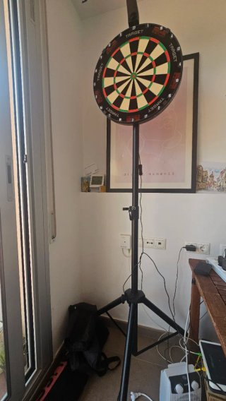 Diana de dardos profesional con soporte