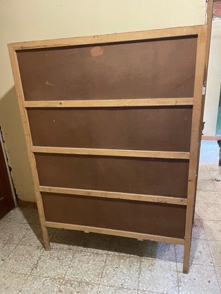 Armario ropero años 50/60de madera con espejo