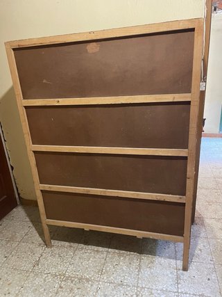 Armario ropero años 50/60de madera con espejo