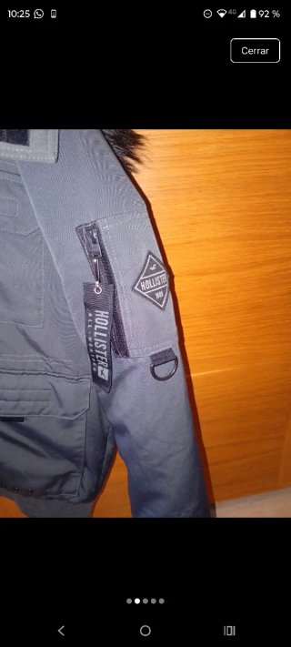 Chaqueta Hollister Hombre gris