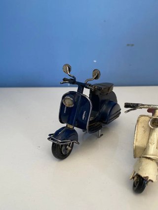 Set 2 Vespa d'epoca metallo