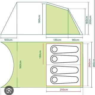 Tienda Coleman Da Gama 4 personas