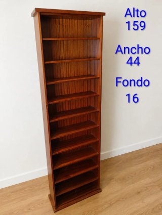 Estantería madera 11 baldas