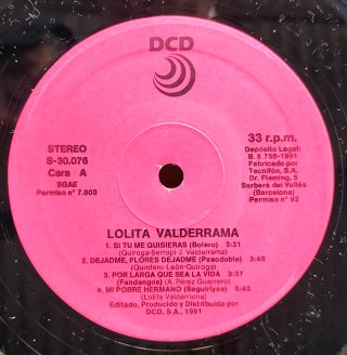 LP Lolita Valderrama - Arte, Duende y Sentimiento