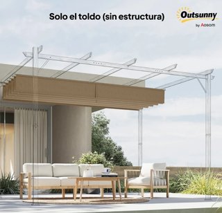 Cubierta Techo Retráctil 2,5x2,55m
