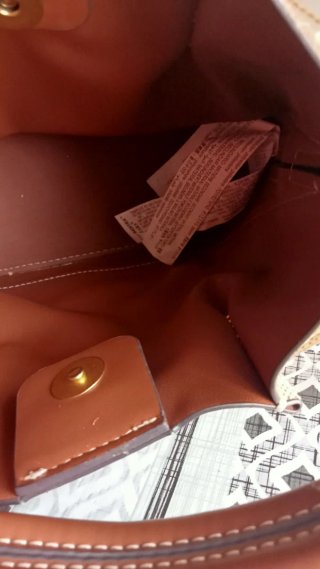 Bolso ZARA Beige y Marrón con Neceser