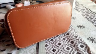 Bolso ZARA Beige y Marrón con Neceser
