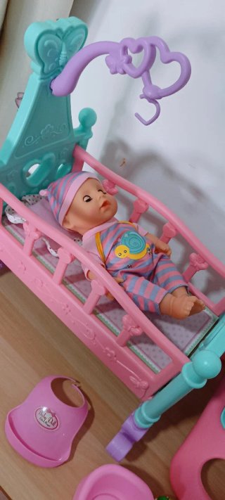Juego de Cuna y Accesorios para Muñeca
