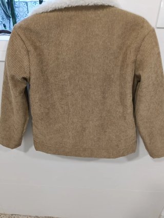 Chaqueta de pana con forro de borreguito