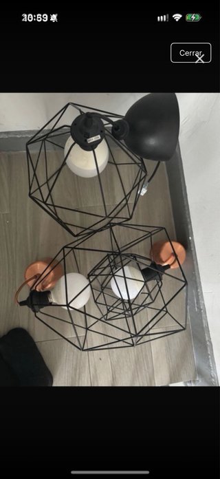 Lámparas colgantes diseño geométrico