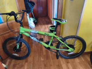 Bicicleta BMX verde Elite 20"