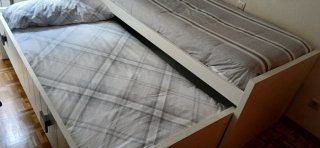 Cama juvenil con nido y cajones