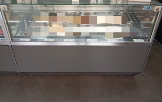 Vitrina expositora de helados