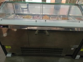 Vitrina expositora de helados