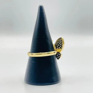 Anillo Mariposa con circonitas blancas.