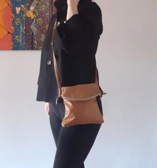 Bolso piel auténtica Artesanal